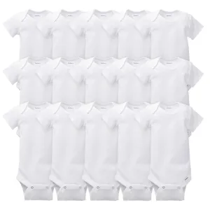 15-Pack White Onesies® Bodysuits Bundle