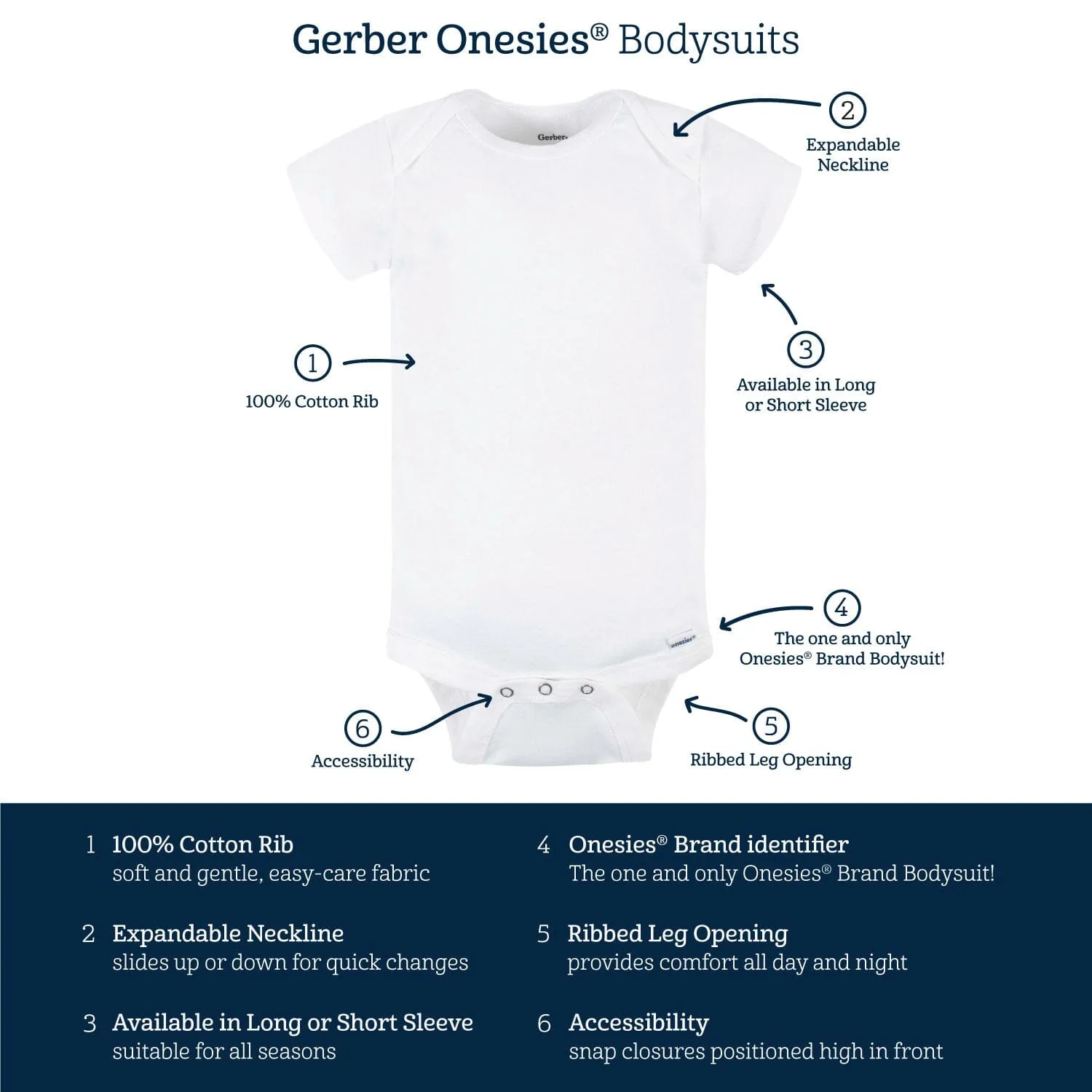 8-Pack Baby Neutral Southwest Onesies® Bodysuits