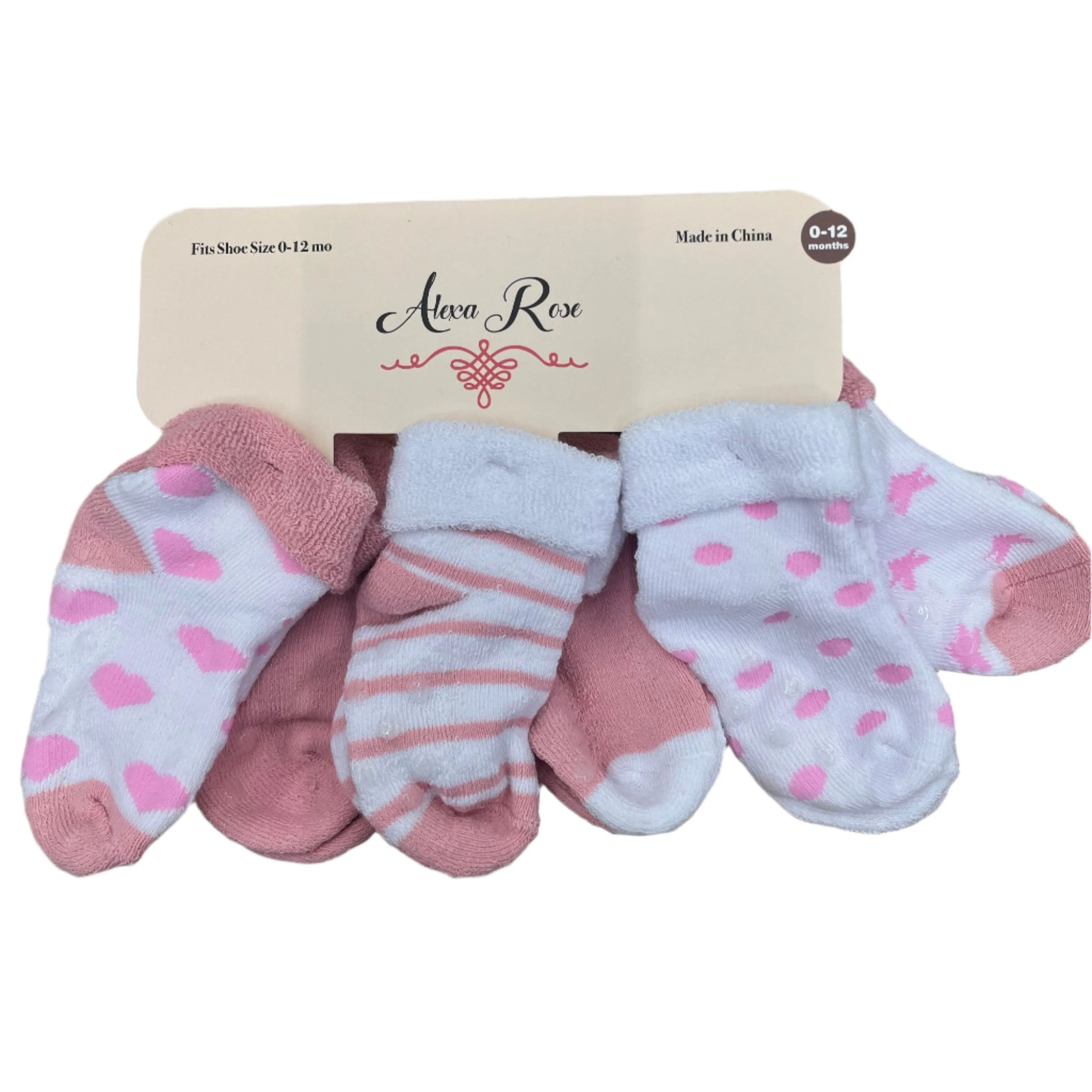 Alexa Rose 0-12 Month Baby Socks