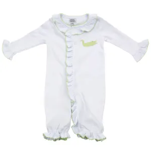 Alligator Convertible Onesie 0-6 Months