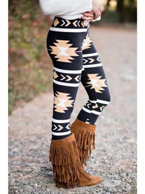 Aztec Print Leggings