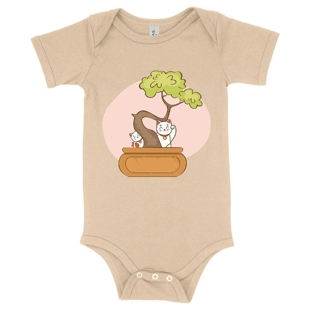 Baby Jersey Bonsai Onesie - Cat Onesies