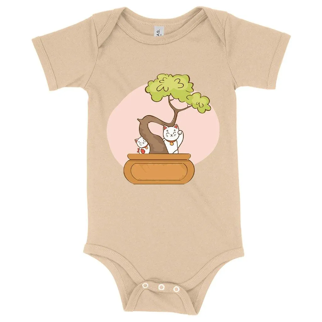 Baby Jersey Bonsai Onesie - Cat Onesies