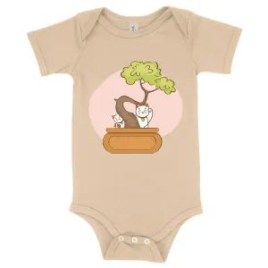 Baby Jersey Bonsai Onesie - Cat Onesies