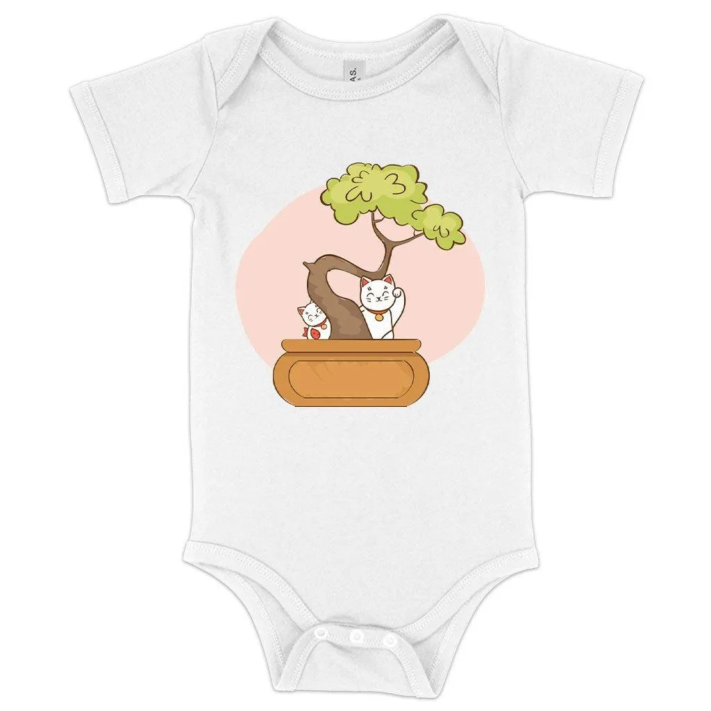 Baby Jersey Bonsai Onesie - Cat Onesies