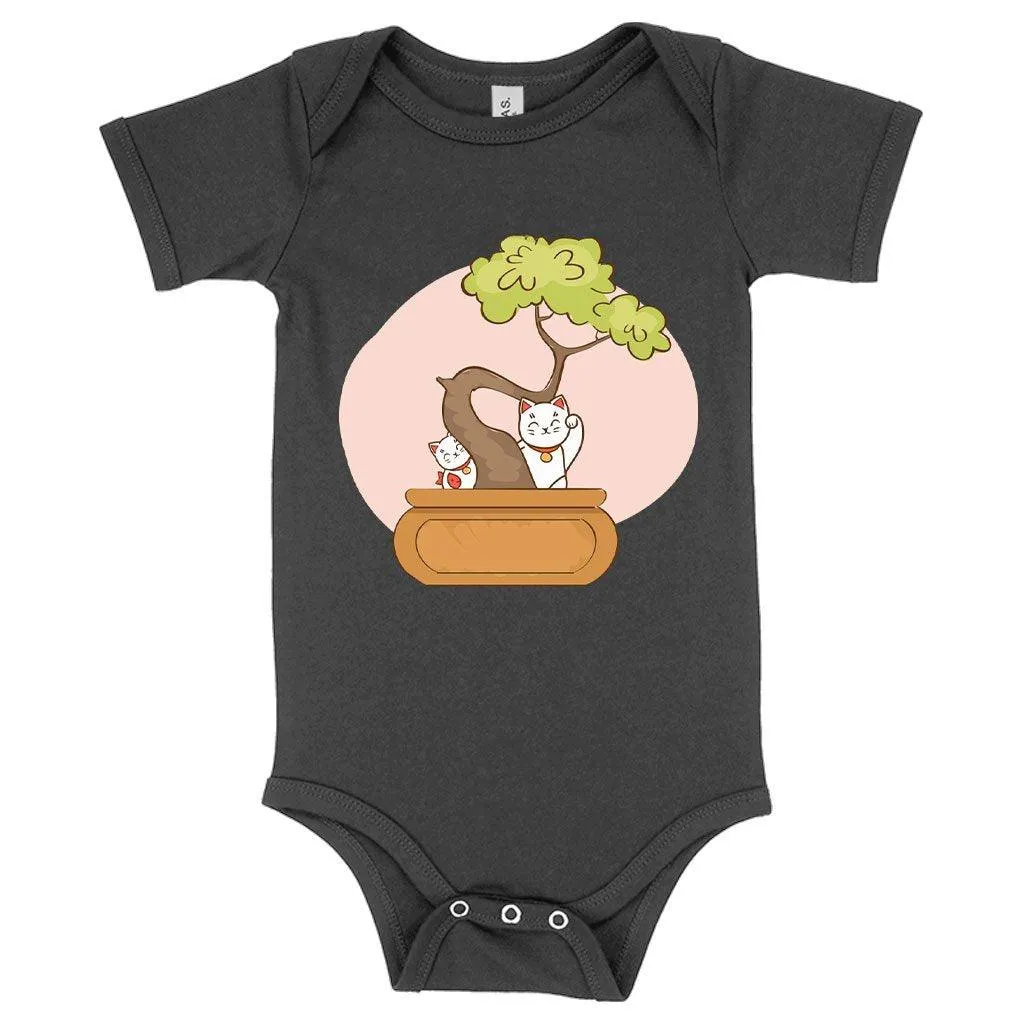 Baby Jersey Bonsai Onesie - Cat Onesies