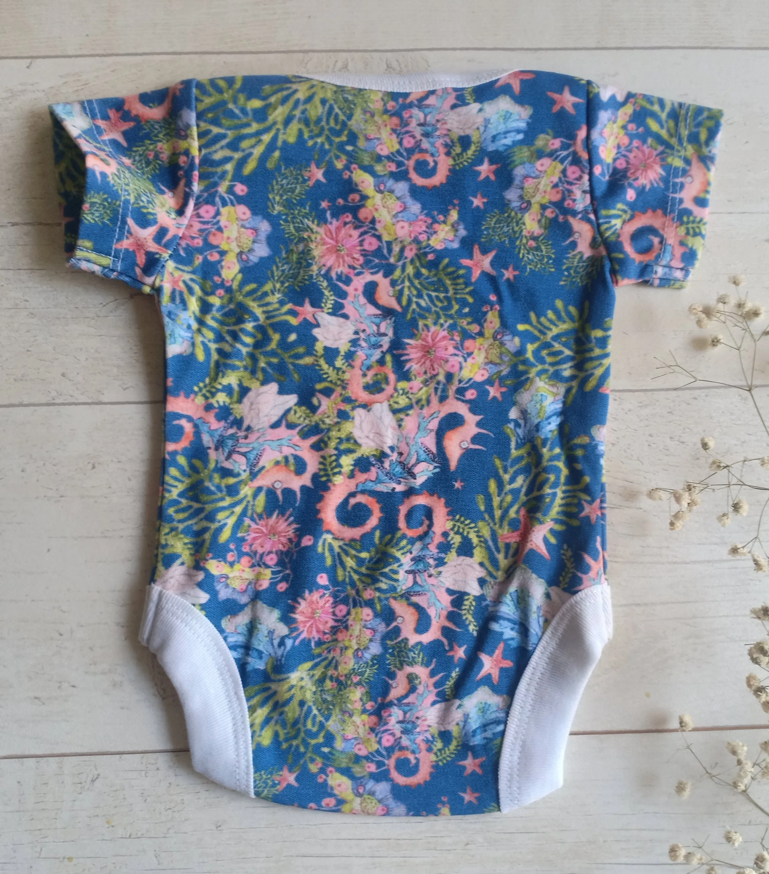 Baby Onesie | Half Sleeve Bodysuit | Ocean Treasures