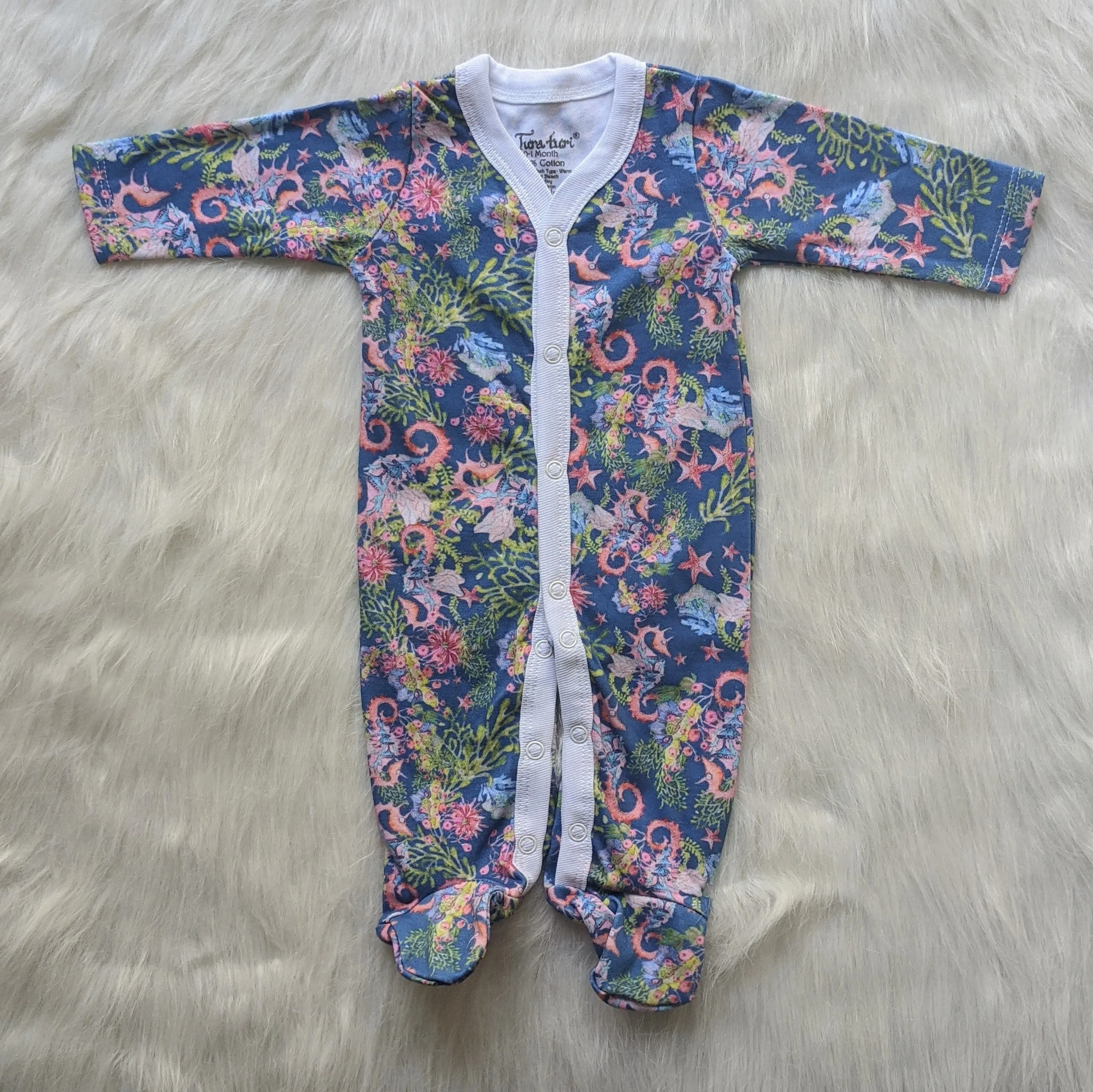 Baby Sleepsuit | Full Sleeve Romper | Ocean Treasures