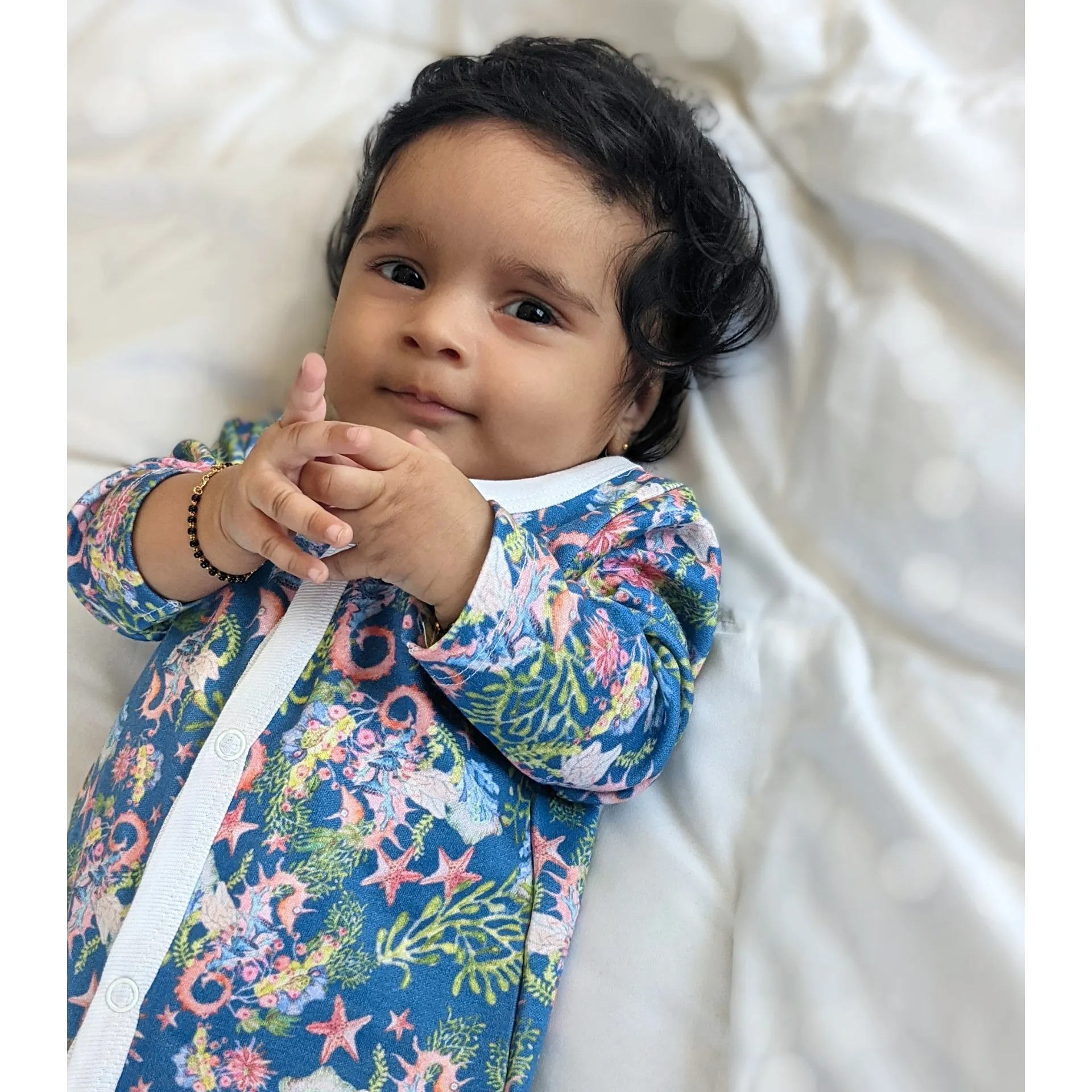 Baby Sleepsuit | Full Sleeve Romper | Ocean Treasures