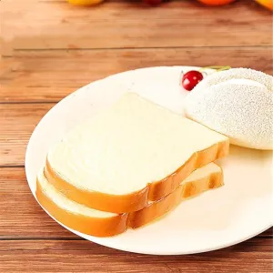 Babymoon Artificial Breads Slices | Decorative Add-ons | Photography Props | Set of 2