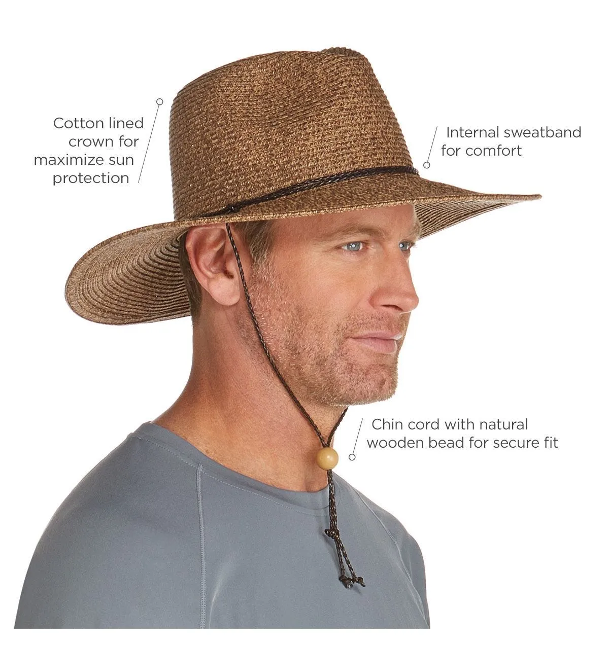 Beach Comber Sun Hat  |  Brown