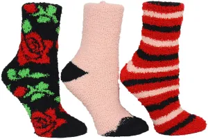 Betsey Johnson Women's Multi Rose and Stripe Cozy Holiday Gift Box Set One Size