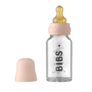 BIBS Baby Glass Bottle Complete Set Latex 110ml Blush