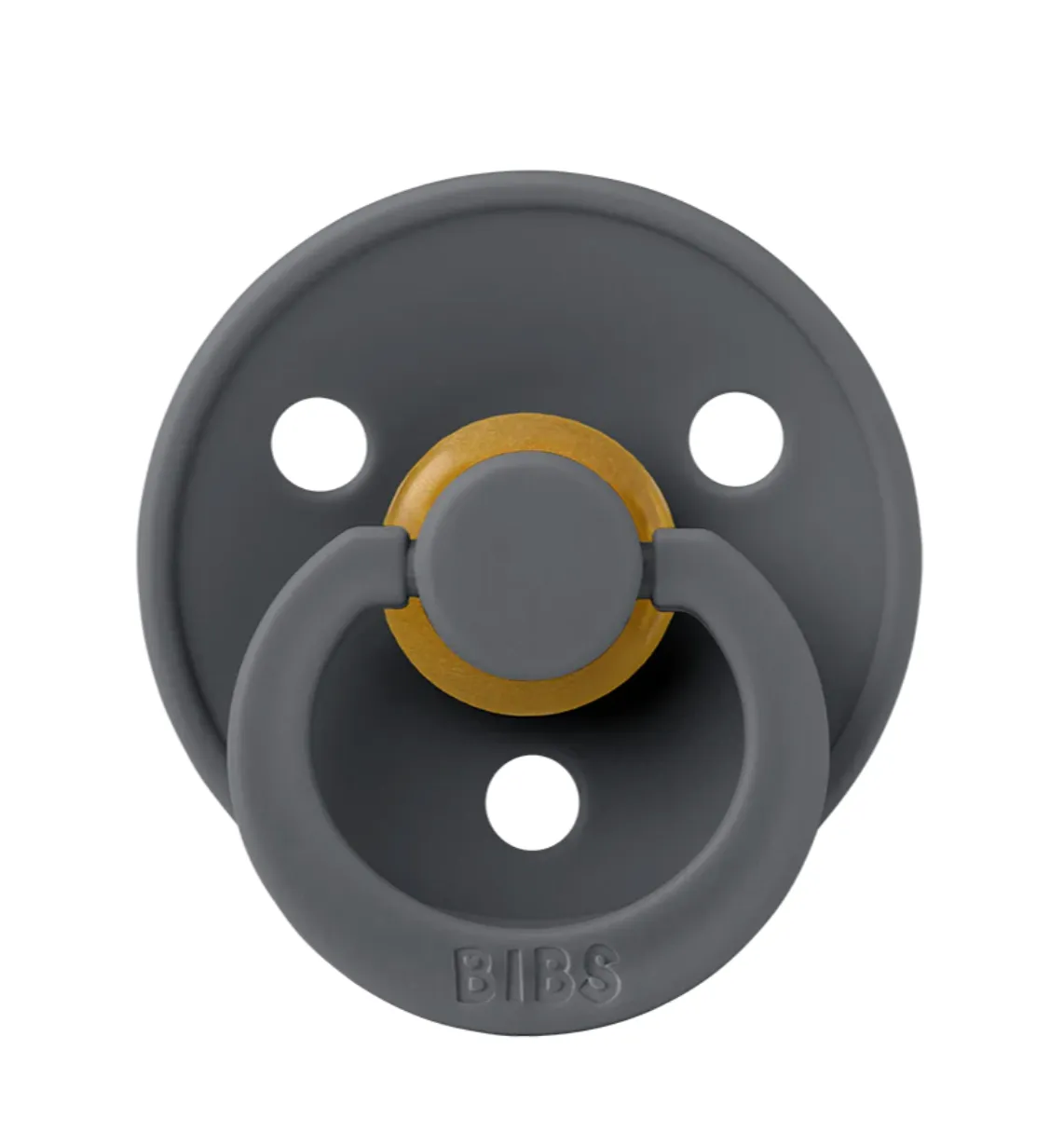 BIBS Colour Latex Baby Pacifier 2-Pack Sand/Iron