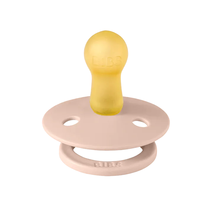 BIBS Colour Pacifiers 2 Pack (Size 1) - Vanilla/Blush