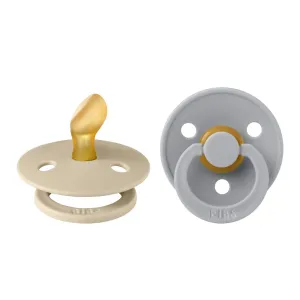 Bibs Pacifier 2-Pack Pacifiers - Vanilla/Cloud (Size 2, 6-18 Months)