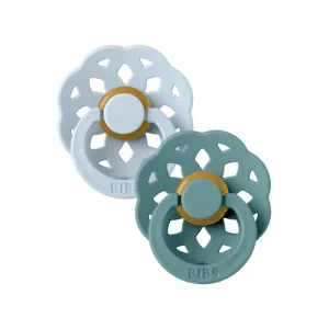 BIBS USA- BIBS Boheme  Baby Blue/Island Sea - 2 PACK