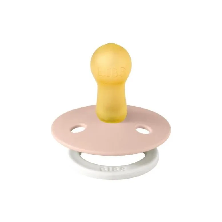 BIBS USA- GLOW in the Dark Pacifier 2 Pack - Blush/Vanilla