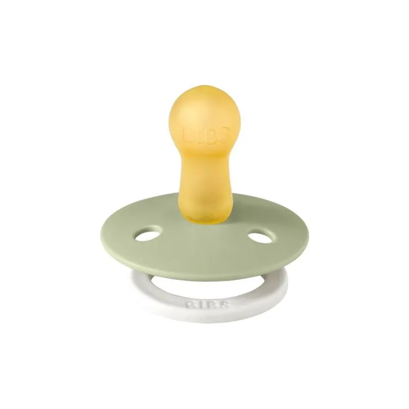 BIBS USA- GLOW in the Dark Pacifier 2 Pack - Sage/Cloud