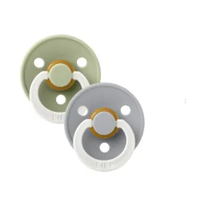 BIBS USA- GLOW in the Dark Pacifier 2 Pack - Sage/Cloud