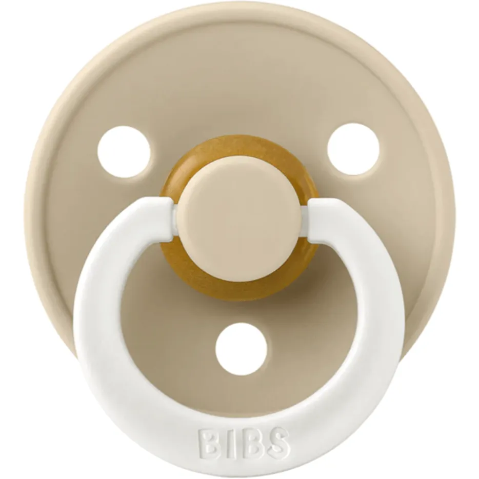 BIBS USA- GLOW in the Dark Pacifier 2 Pack - Vanilla/Vanilla