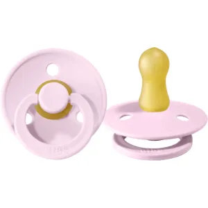 BIBS USA- Natural Rubber Pacifier 2 Pack - Baby Pink