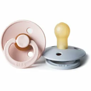 BIBS USA- Natural Rubber Pacifier 2 Pack -Blush/Cloud