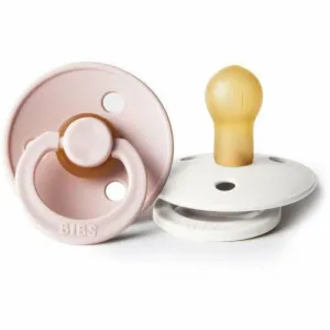 BIBS USA- Natural Rubber Pacifier 2 Pack - Blush/Ivory