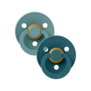 BIBS USA- Natural Rubber Pacifier 2 Pack - Island Sea / Forest Lake