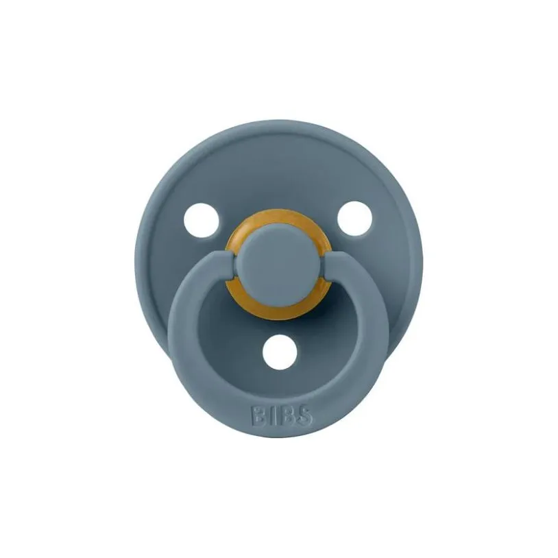 BIBS USA- Natural Rubber Pacifier 2 Pack - Ivory/Petrol