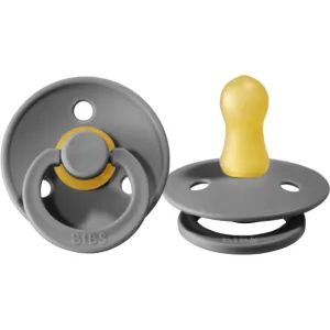 BIBS USA- Natural Rubber Pacifier 2 Pack -Smoke