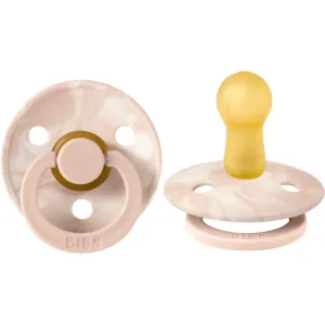 BIBS USA- Natural Rubber Pacifier 2 Pack - TIE-DYE  Blush / Ivory
