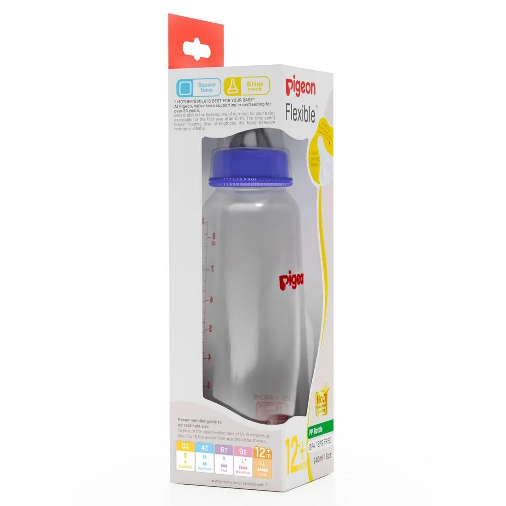 Blue Peristaltic Nursing Bottle - 240ml