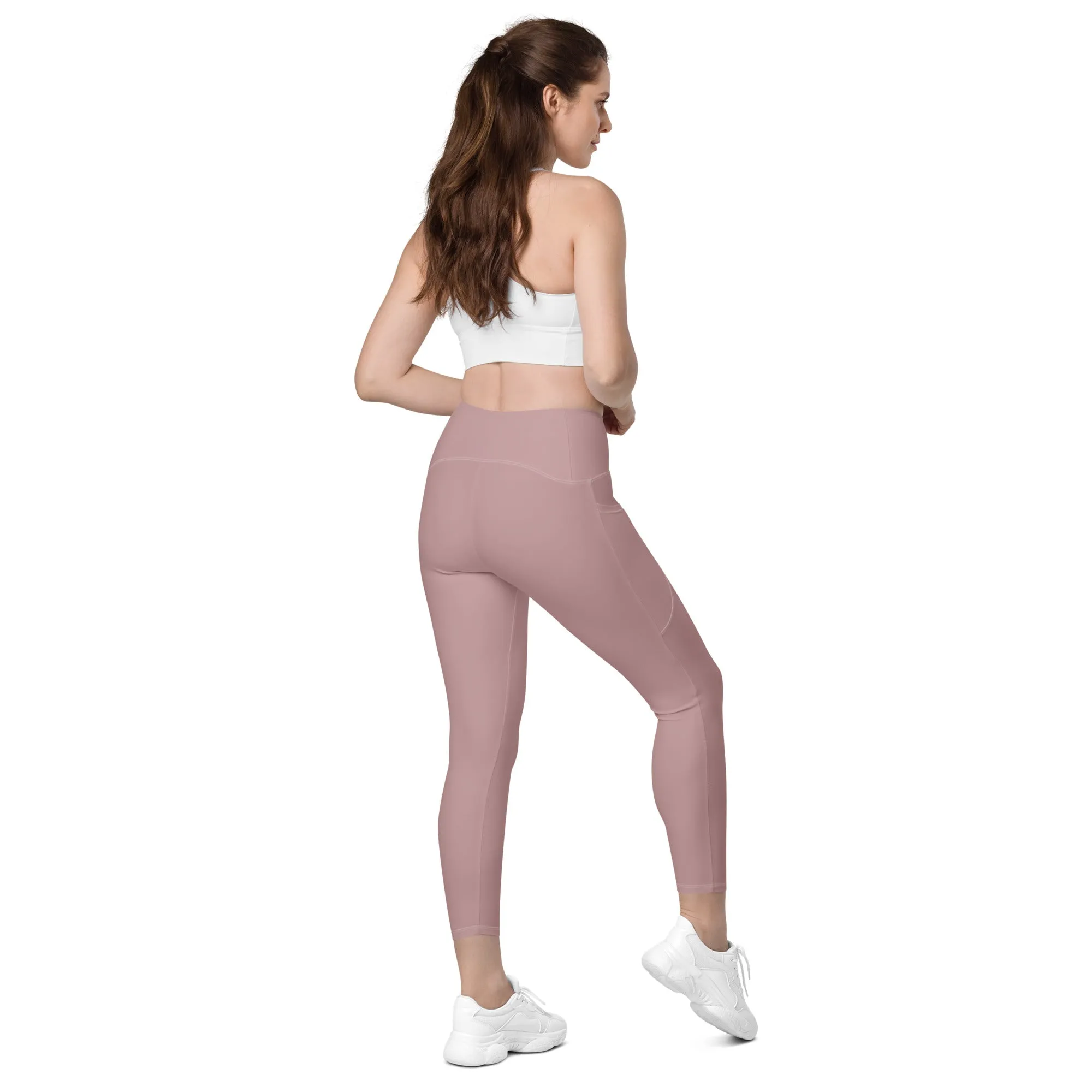 Blush Wine Leggings with pockets