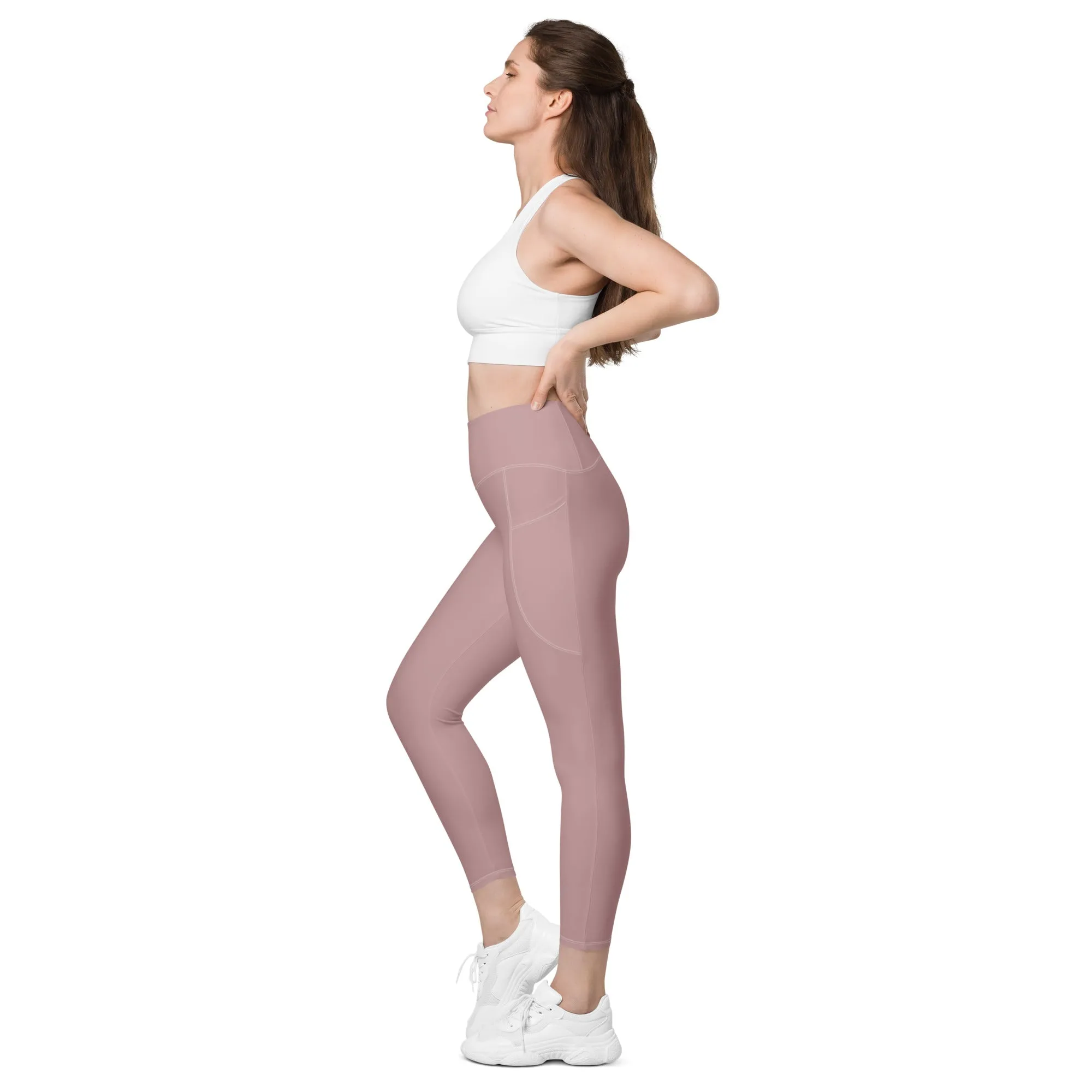 Blush Wine Leggings with pockets