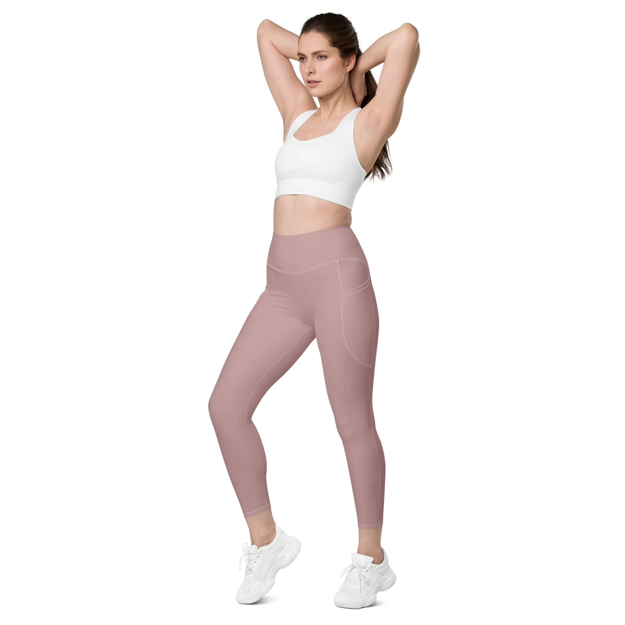 Blush Wine Leggings with pockets