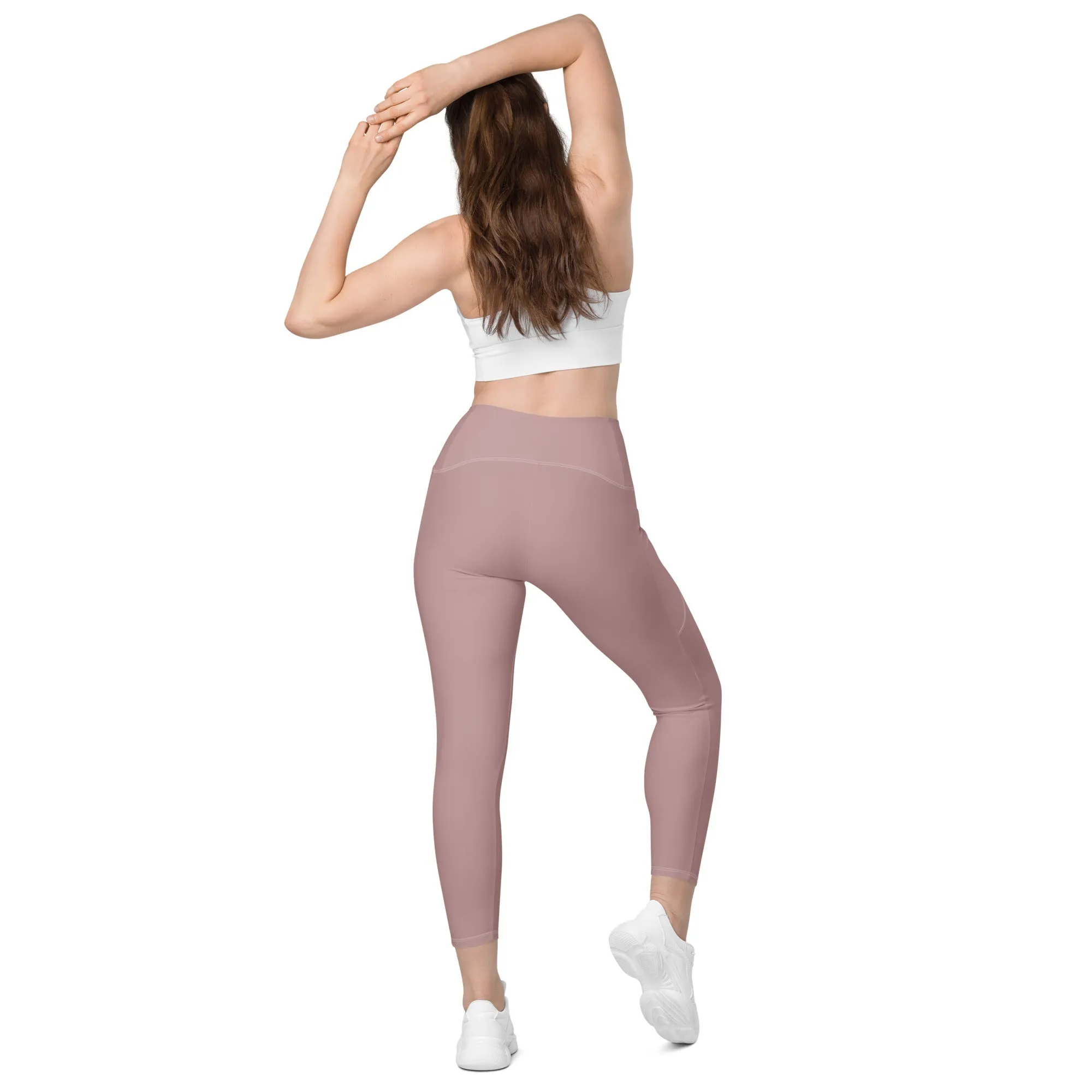 Blush Wine Leggings with pockets