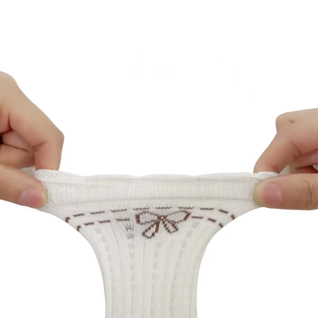 Bow Ruffle Mesh Summer Socks