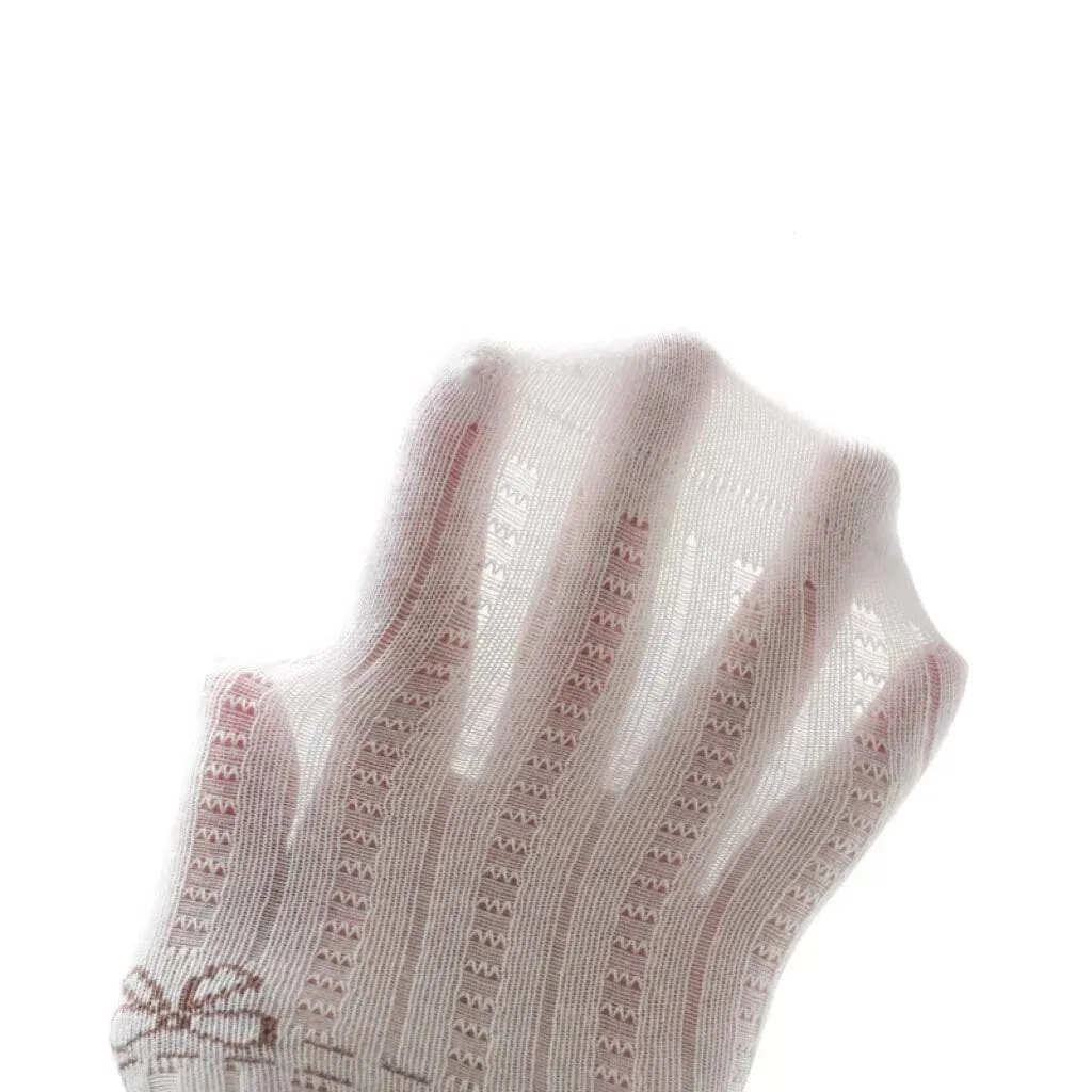Bow Ruffle Mesh Summer Socks