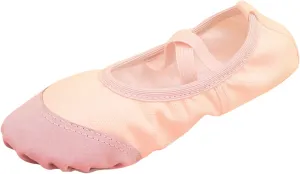 Canvas Ballet Shoes Highly Stretch Girls Boys Ballet Slippers Split Sole Yoga Dance Shoe with Elastic for Kids