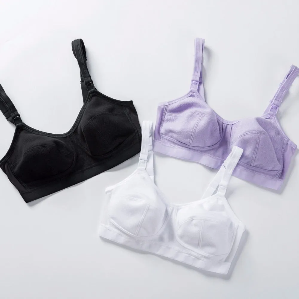 Comfortable Breathable Ladies' Supportive Cotton Nursing Bra Plus Size