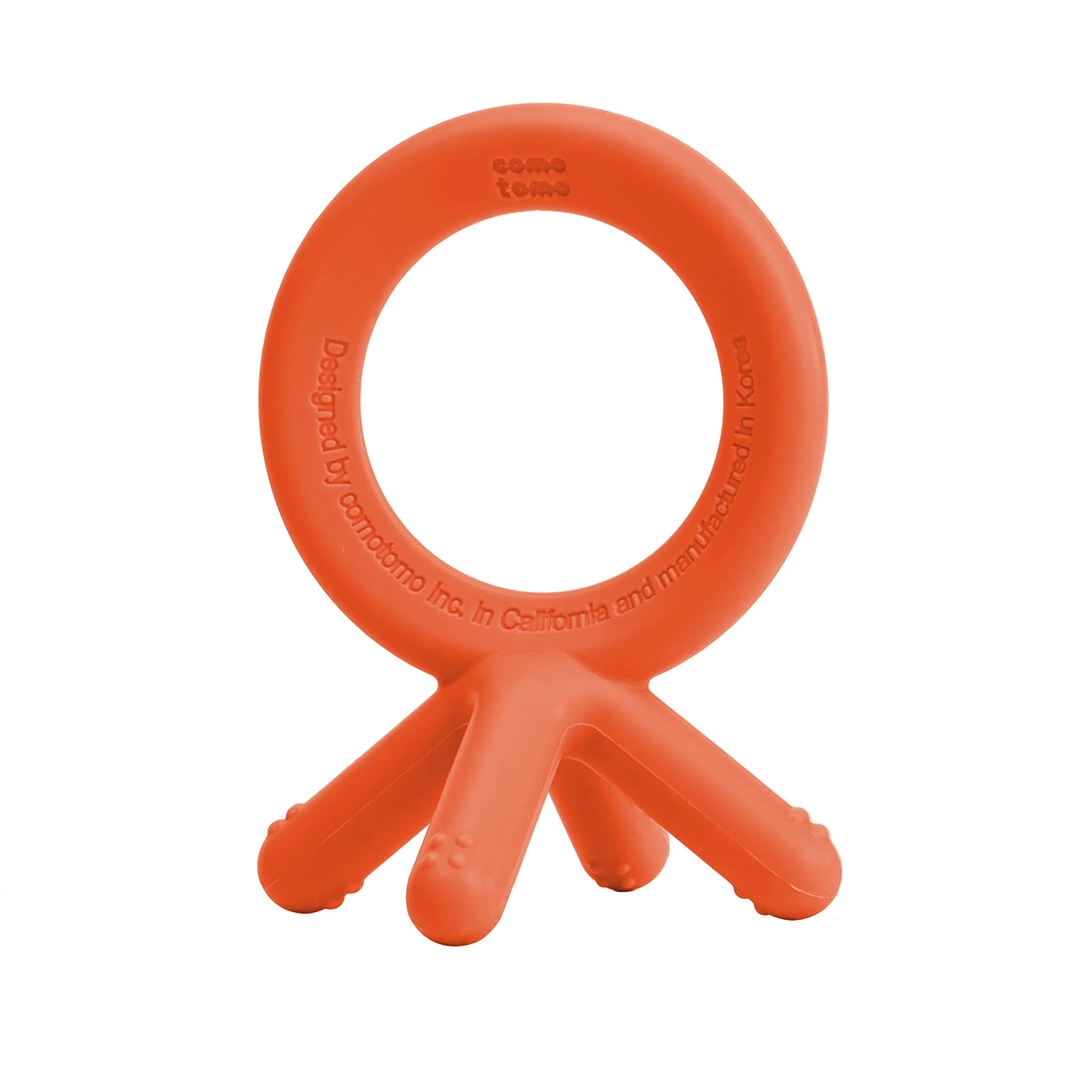 Comotomo Silicone Teether, Orange