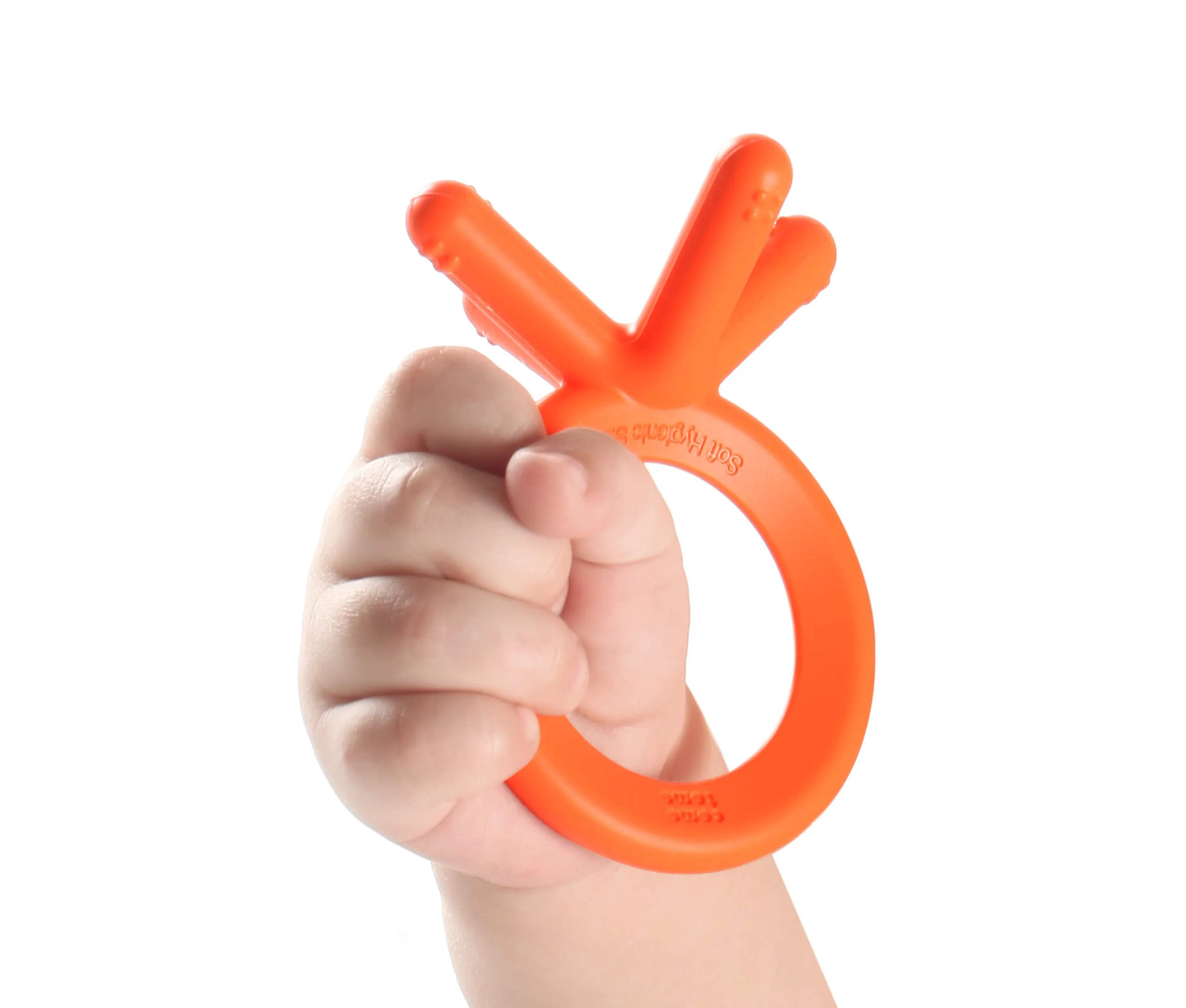 Comotomo Silicone Teether, Orange
