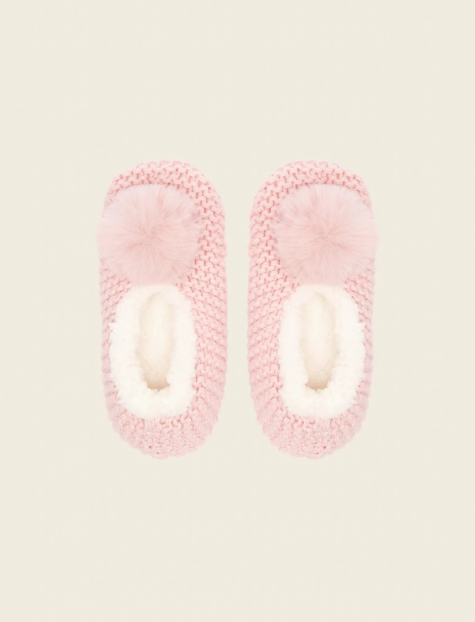 Cozy Cable Slipper Socks