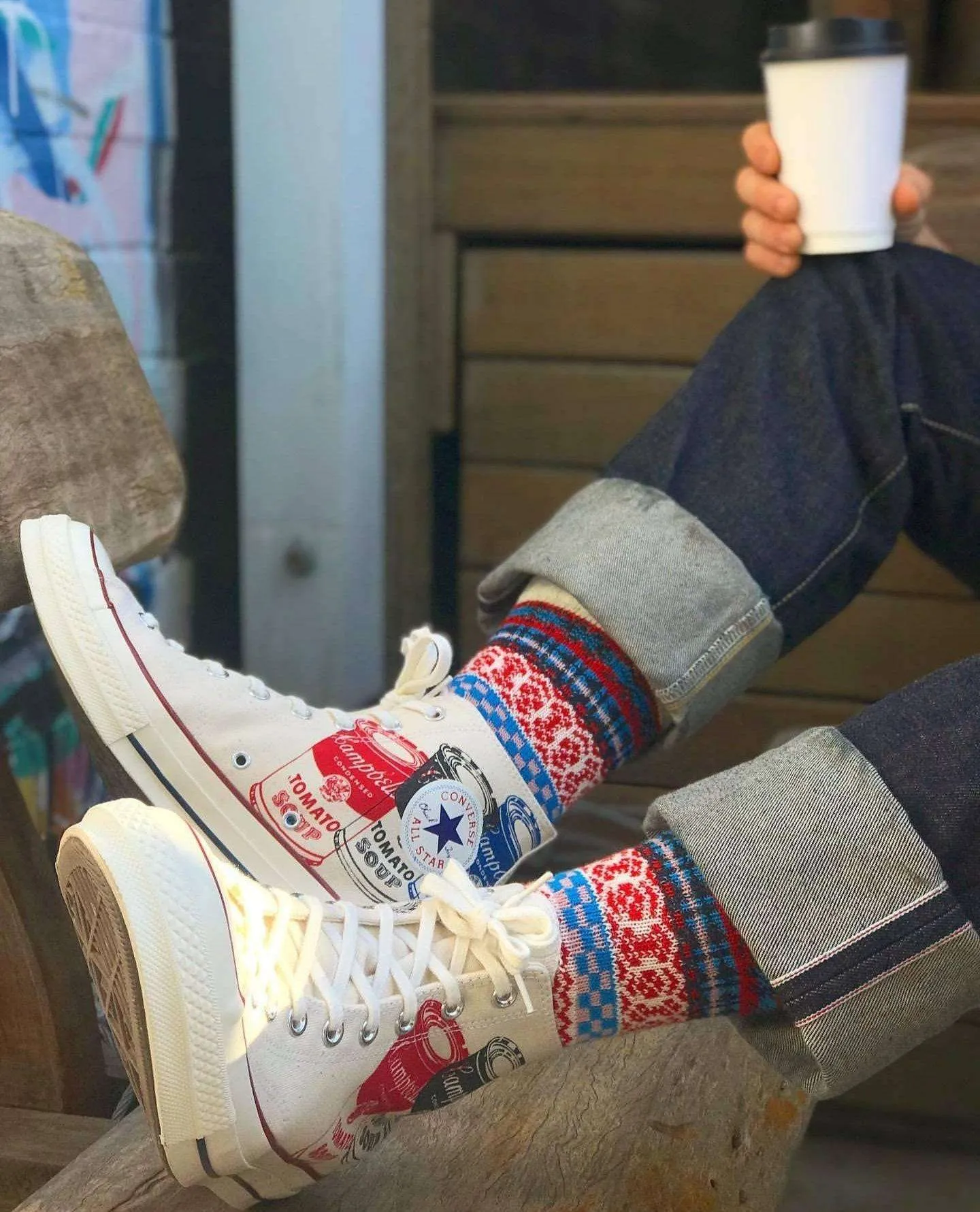 Cozy Geometric pattern socks Size: 35- 38