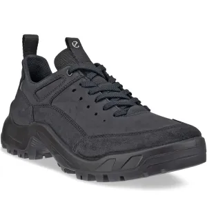ECCO Mens Offroad Leather Low Rise Walking Shoes - Black