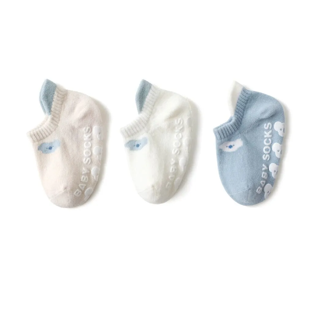 Eddie Cartoon Non-Slip Socks [Set of 3]