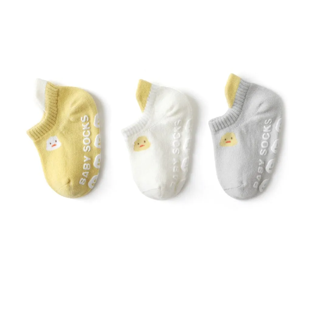 Eddie Cartoon Non-Slip Socks [Set of 3]