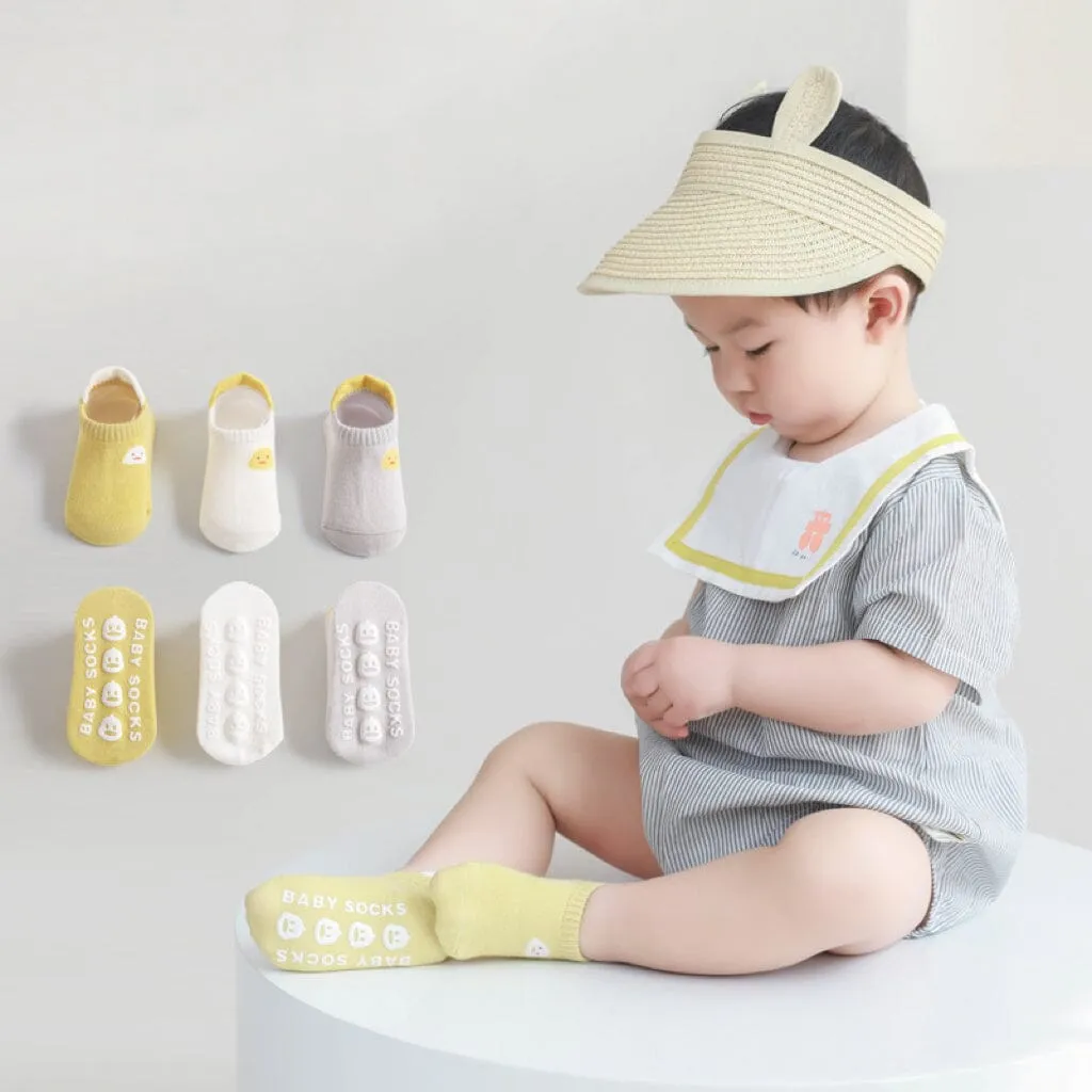 Eddie Cartoon Non-Slip Socks [Set of 3]