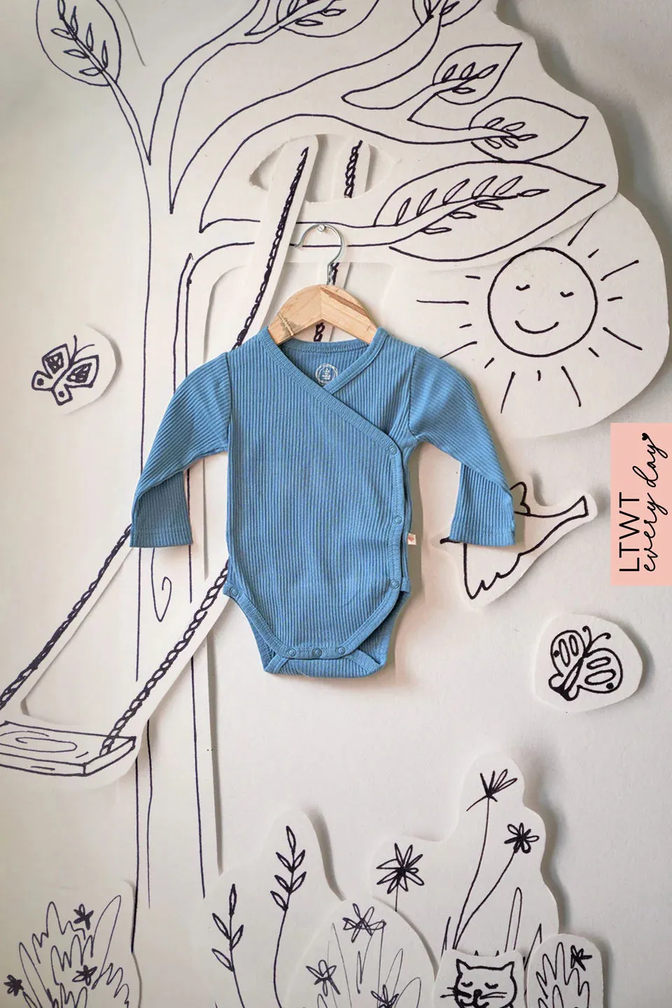Everyday Unisex baby onesie - Blue